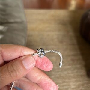 Pandora Brand New Sterling Silver & Citrine ClipCharm